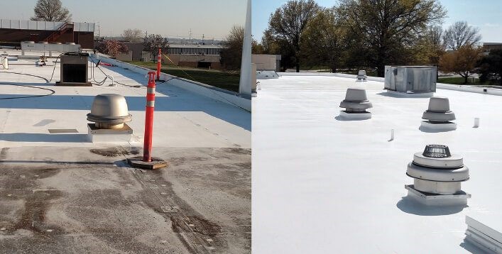 Applying Roof Coating